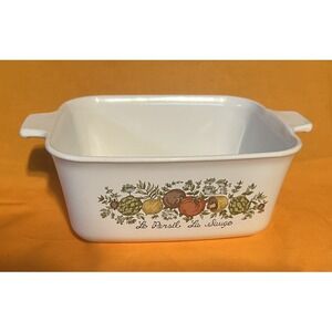Corning Ware SPICE OF LIFE  P-4-B Dish no lid 7"x5.5"x3" Le Persil La Sauge